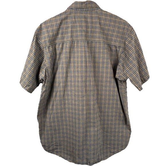Riggs Workwear by Wrangler Men’s Shirt Short sleeve XL Brown Plaid Cotton - Picture 8 of 8